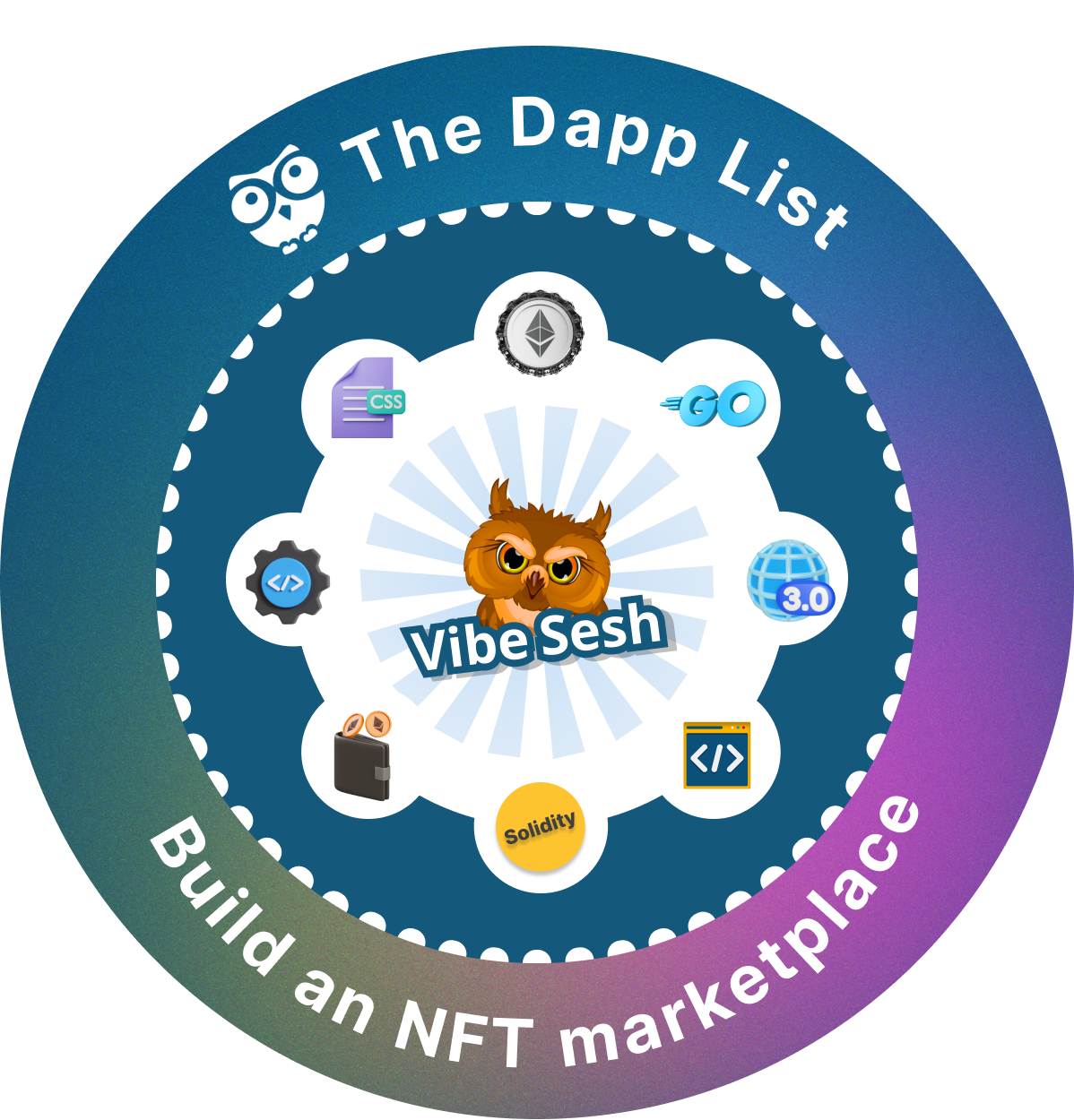 Vibe sesh - Building an NFT marketplace POAP image