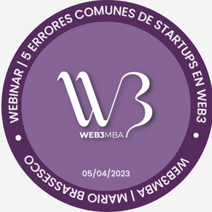 W3 Drop | 5 errores de startups en Web3 POAP image