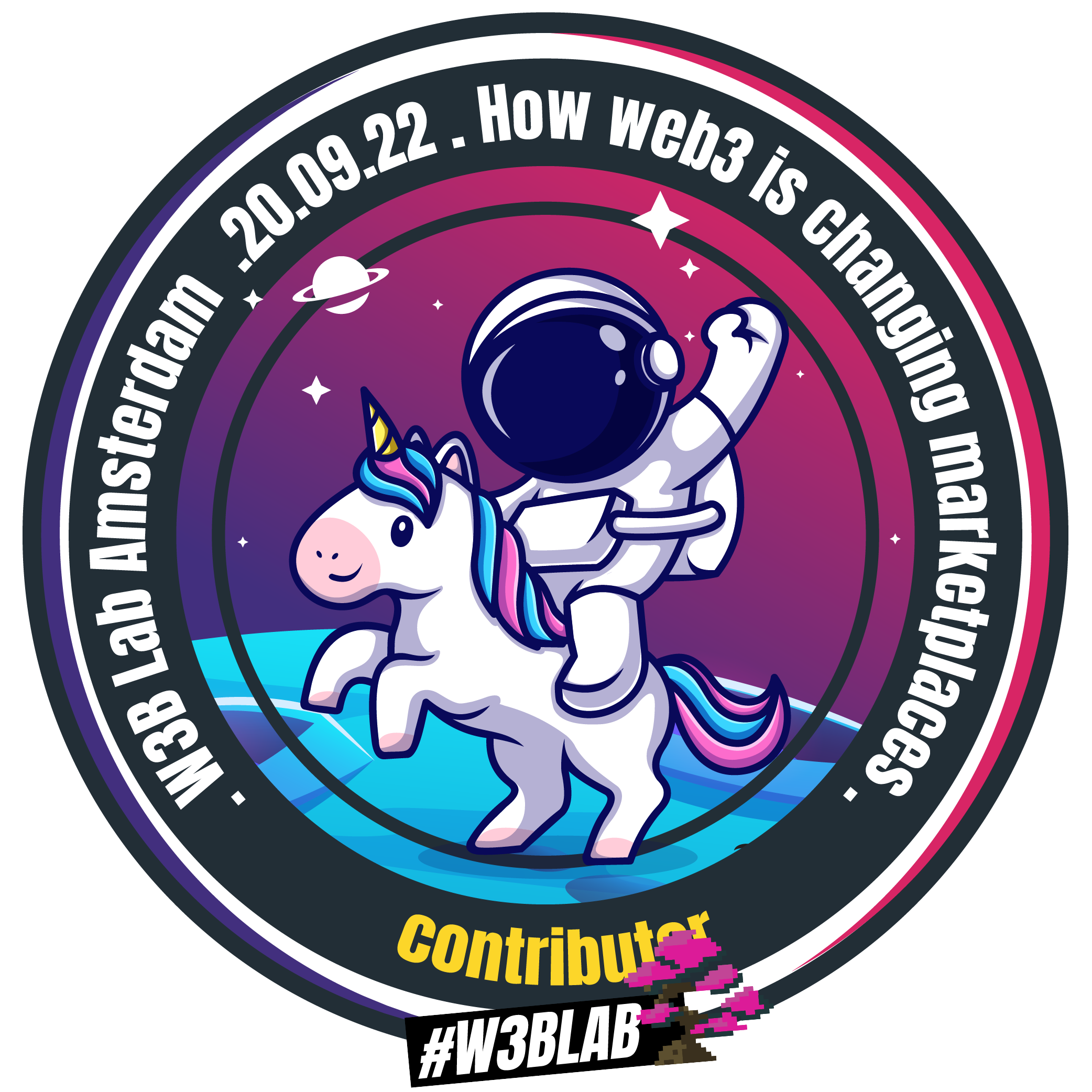 W3B Lab - 20.9.2022 How Web3 Is Changing Marketplaces - Contributer POAP image