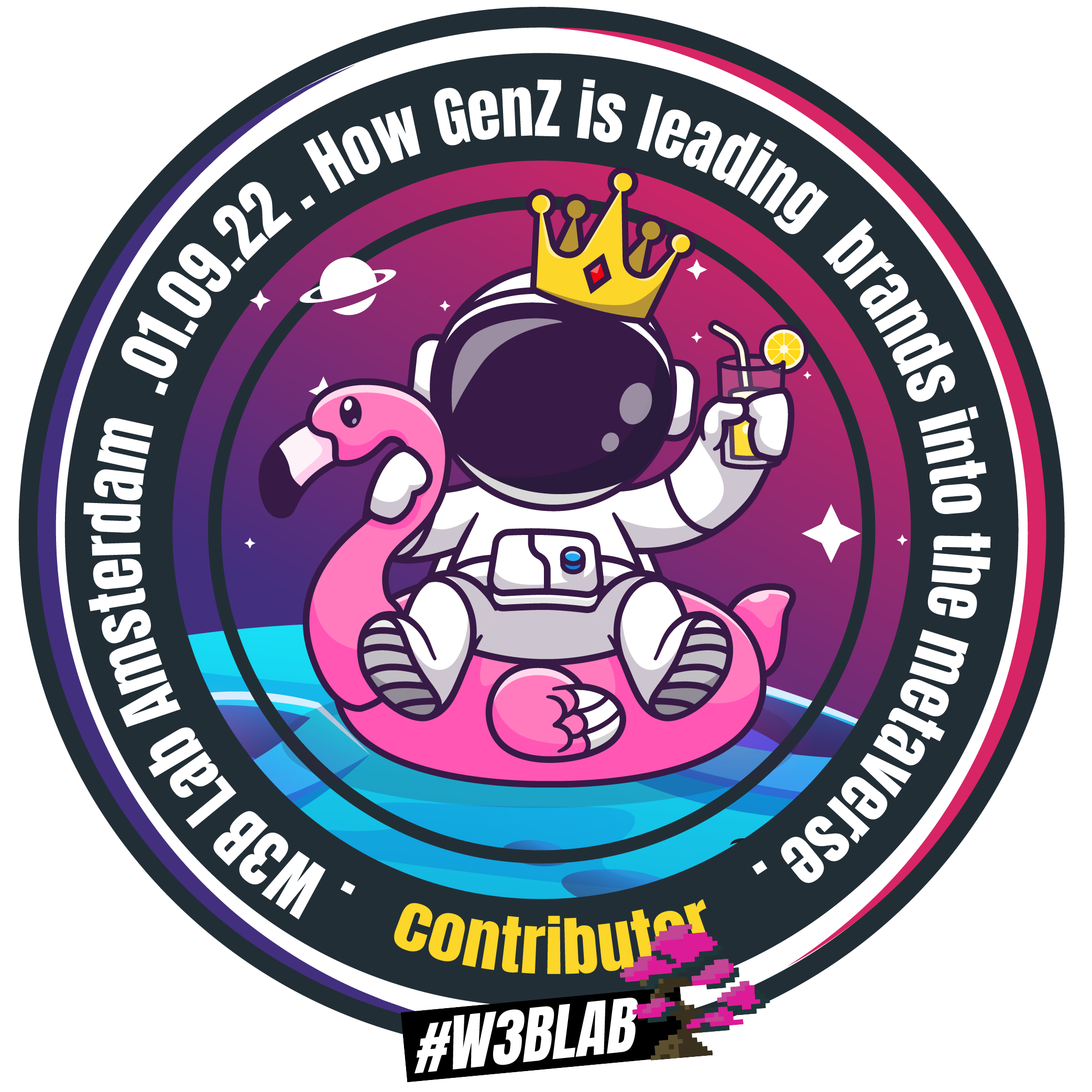 W3B LAB Amsterdam - 01.09.22 - GenZ is leading brands into the Metaverse POAP image