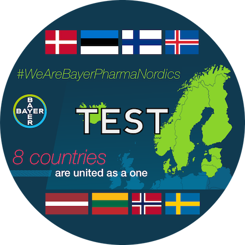 We are Bayer Pharma Nordics TEST POAP image