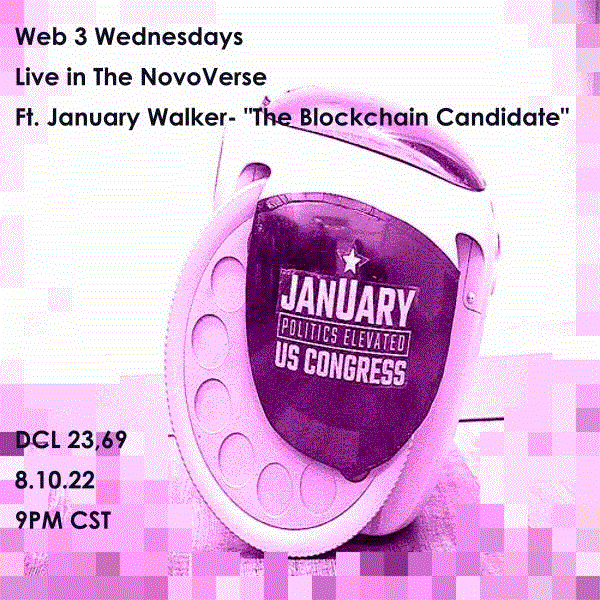Web 3 Wednesdays 8.10.22 Live from the NovoVerse POAP image