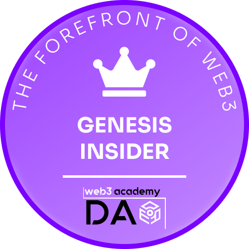 Web3 Academy DAO Genesis Insiders POAP image
