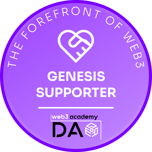 Web3 Academy DAO Genesis Supporter POAP image