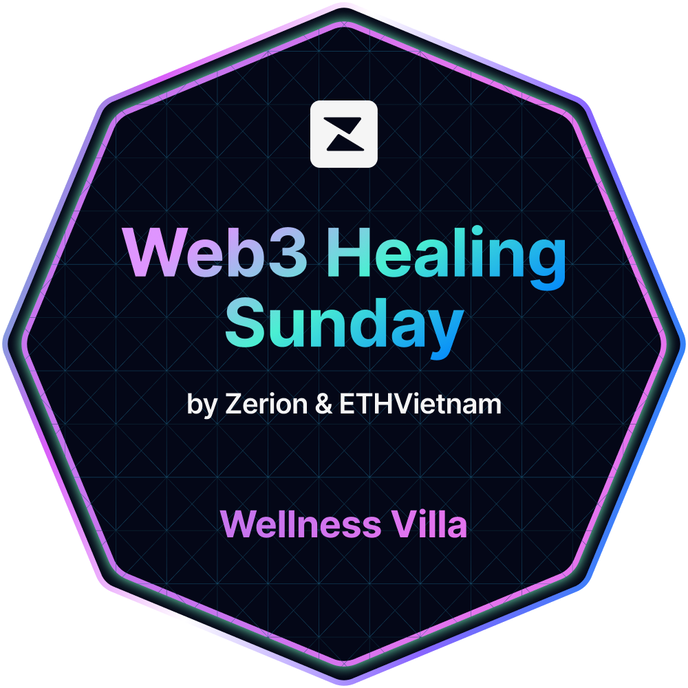 Web3 Healing Sunday with Zerion - Wellness Villa POAP image