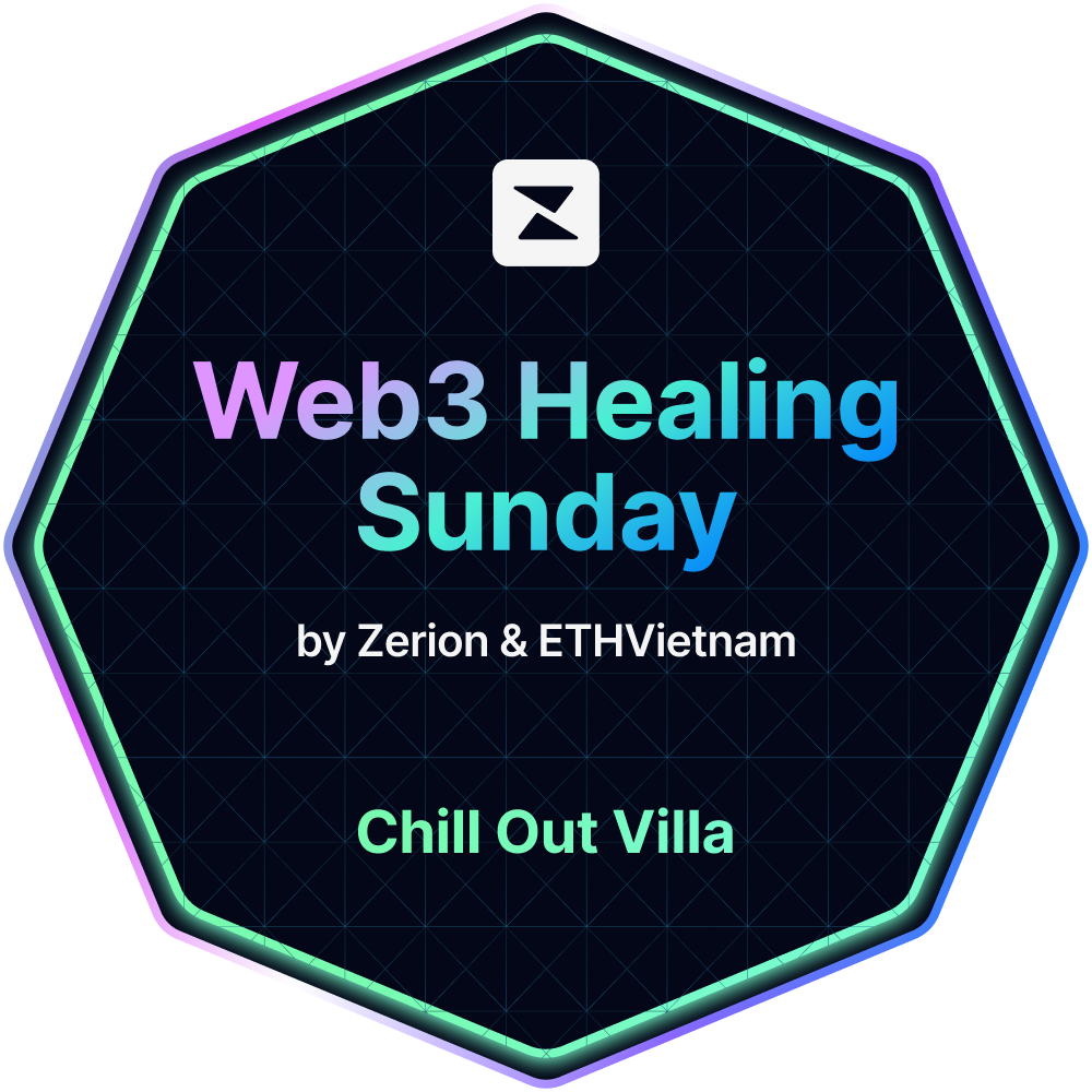 Web3 Healing Sunday with Zerion - Chill Out Villa drop image