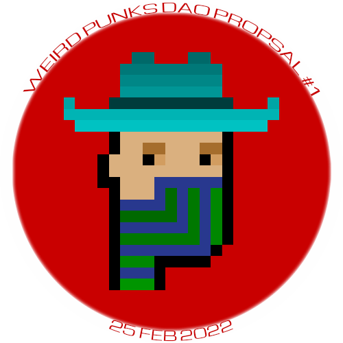 Weird Punks DAO Proposal #1 POAP image
