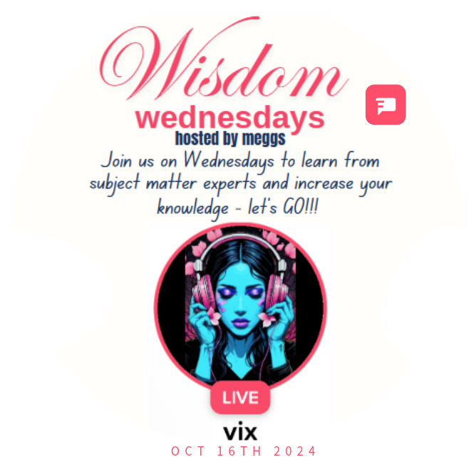 Wisdom Wed hosted by Meggs - Blockchain & Digital Assets Discussion - LIVE on the Favorited App POAP image