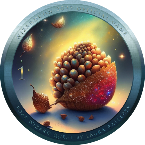 WizardCon 2023 WinterWizard POAP Quest Token 1 - Galaxy Acorn POAP image