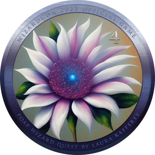 WizardCon 2023 WinterWizard POAP Quest Token 4 - Galaxy Flower POAP image