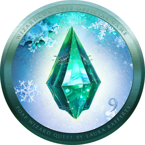 WizardCon WinterWizard POAP Quest Token 9 - Ice Emerald POAP image