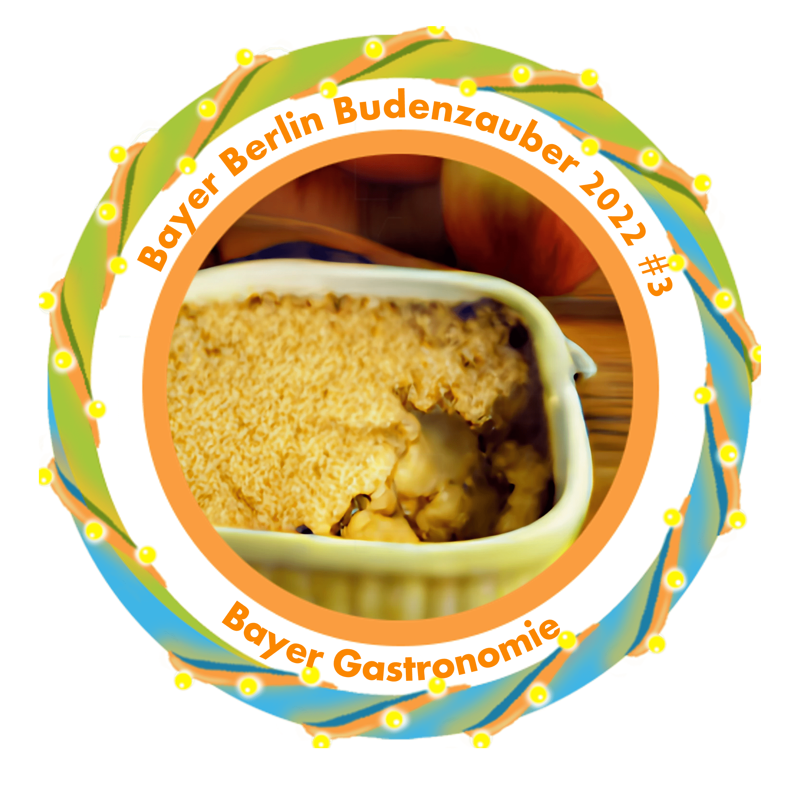 You had crumble from Bayer Gastronomie during the Bayer Berlin Budenzauber 2022!! POAP image