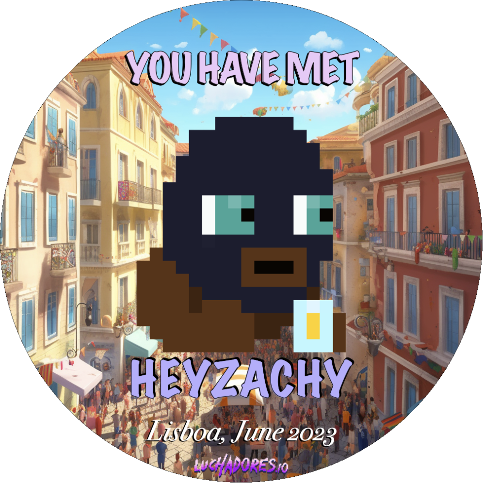 You have met heyZachy in June 2023 (IRL) POAP image