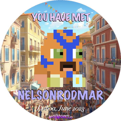 You have met NelsonRodMar in June of 2023 (IRL) POAP image
