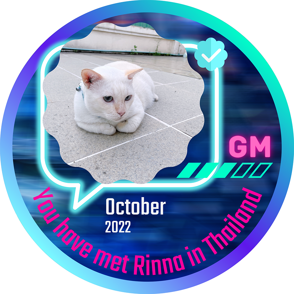 You have met Rinna in real life in October 2022 POAP image
