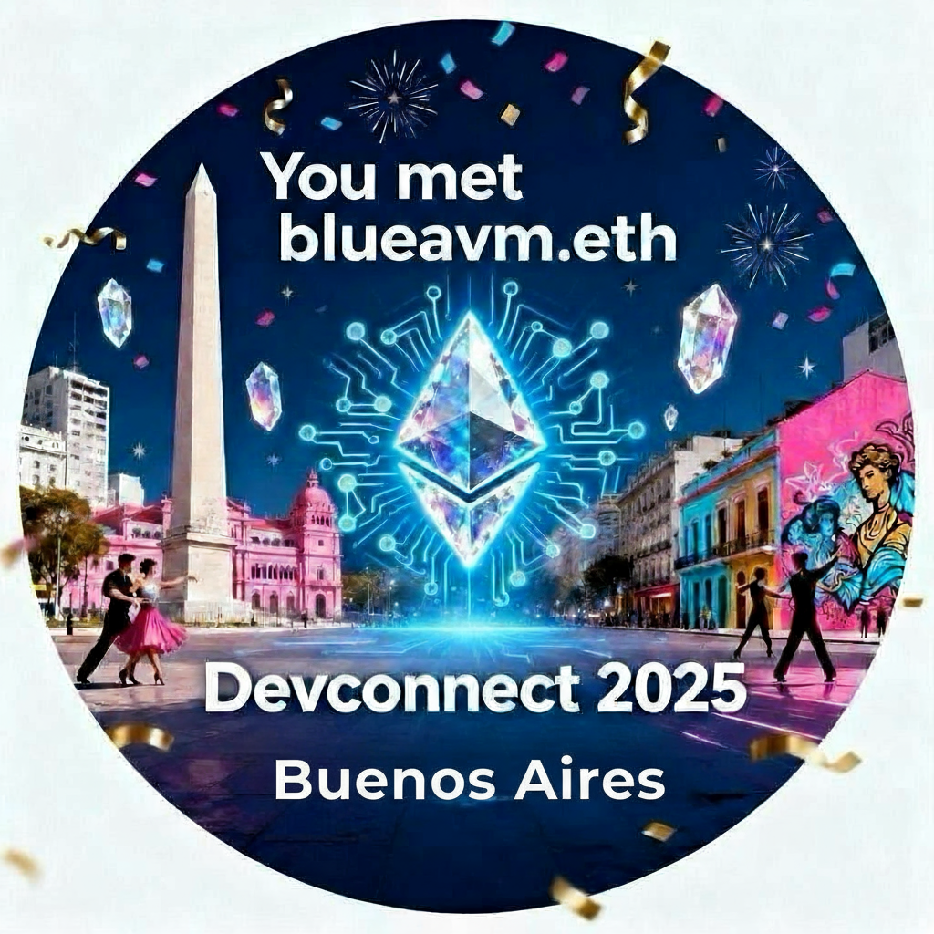 You met Blueavm.eth at Devconnect, Buenos Aires POAP image