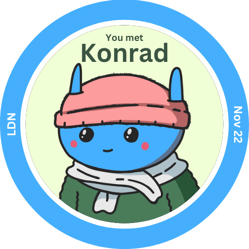 You met Konrad in November 2022 POAP image