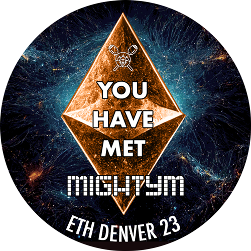 You met mightym at Eth Denver 2023 POAP image