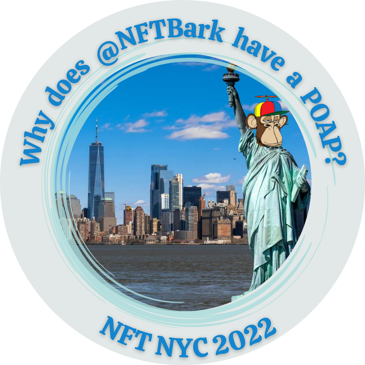 You met @NFTBark in NFT NYC 2022! POAP image