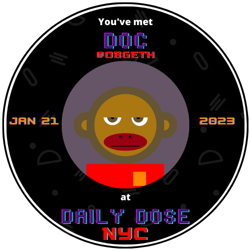 You met OBG at the Daily Dose NYC meetup! POAP image