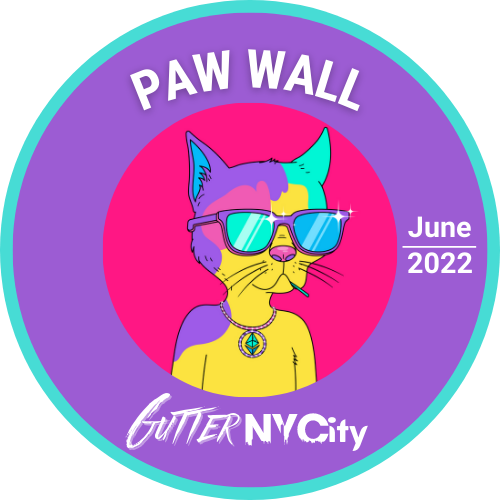 You met Paw Wall at GutterNYCity 2022. POAP image