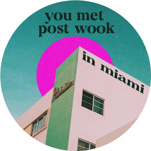 You met POST WOOK in Miami POAP image