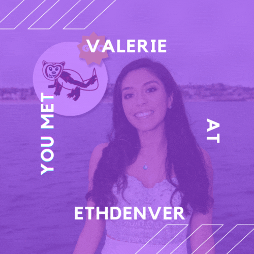 You Met Valerie at EthDenver 2023 POAP image