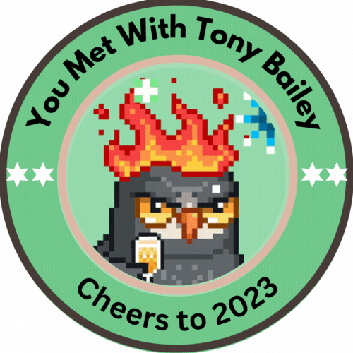 You Met with Tony Bailey in early 2023 POAP image