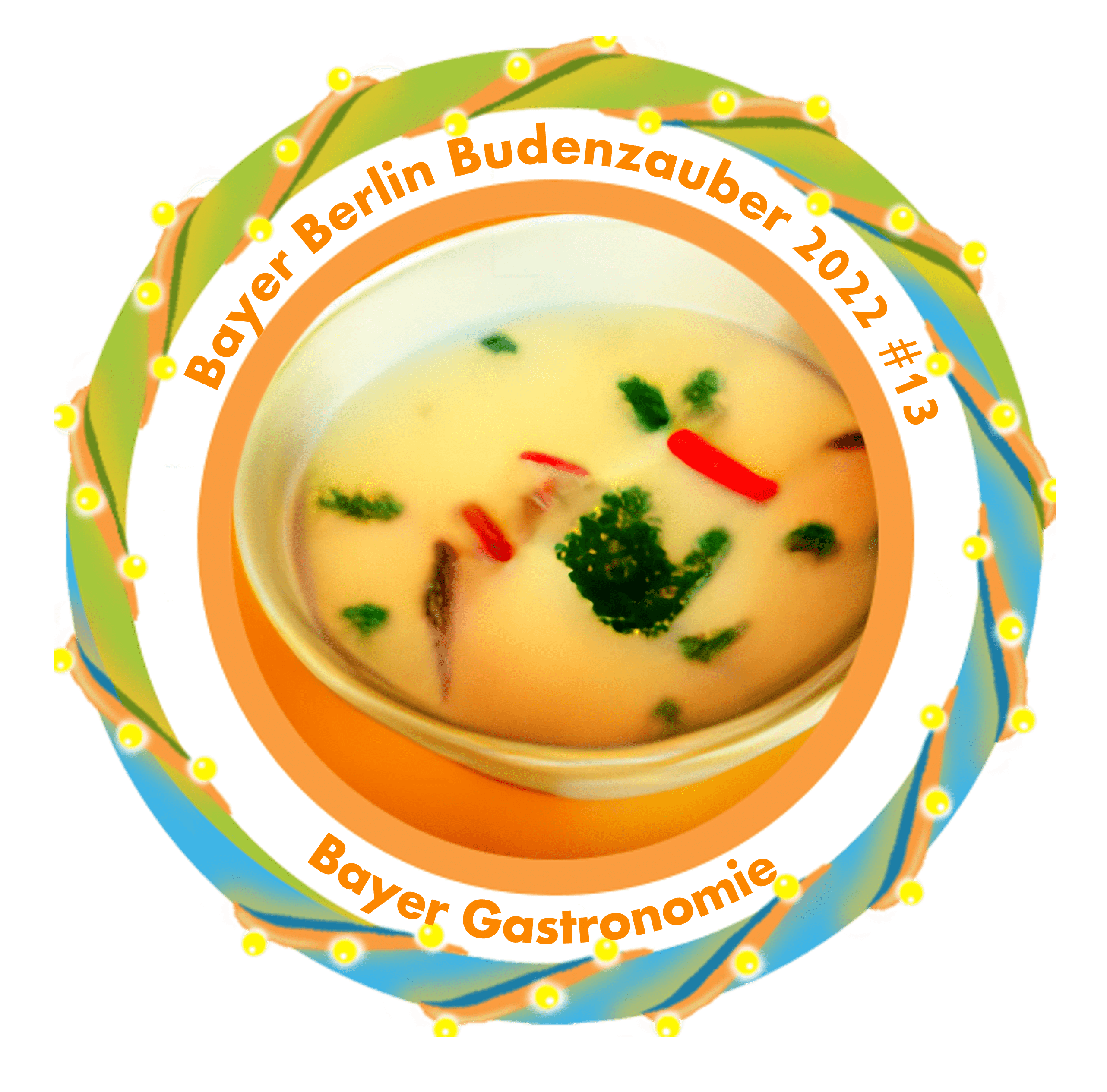 You visited the chicken bratwurst and tom kha gai booth from Bayer Gastronomie during the Bayer Berlin Budenzauber 2022! POAP image