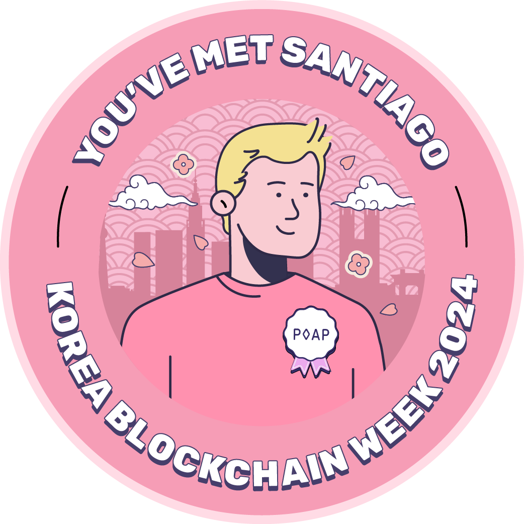 You’ve met Santiago at the Korea Blockchain Week in Seoul POAP image