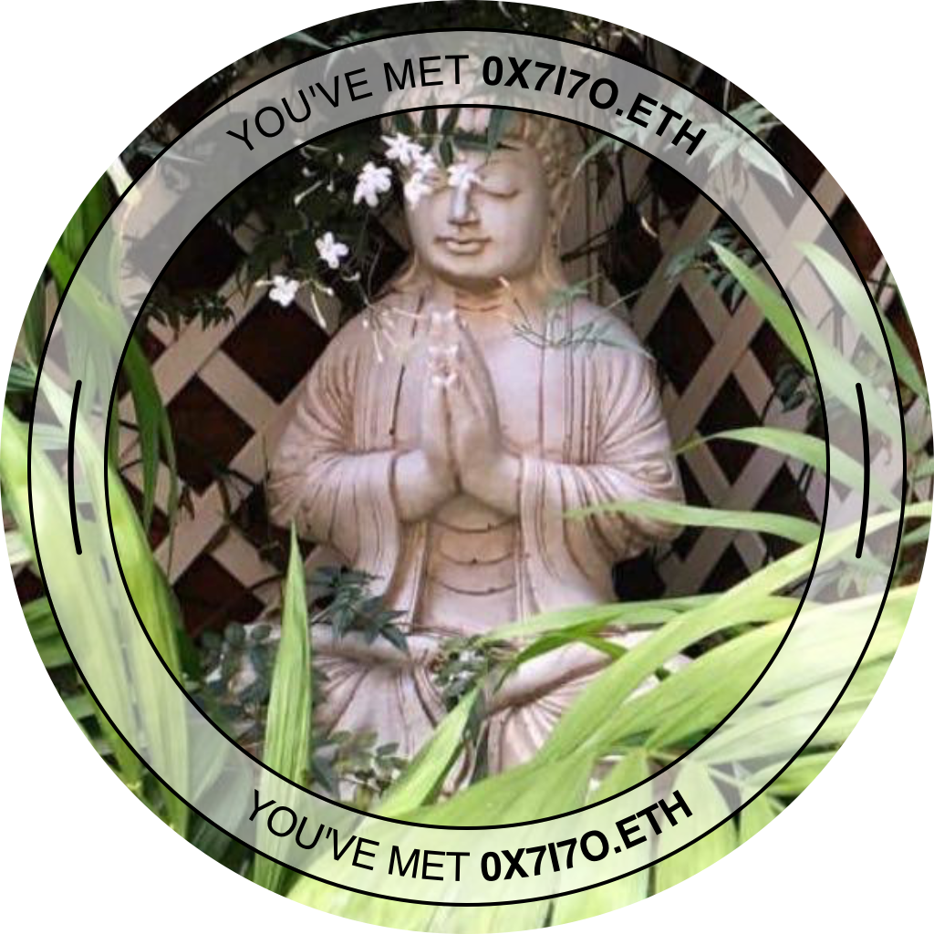 You've met 0x7i7o.eth - August 2022 POAP image