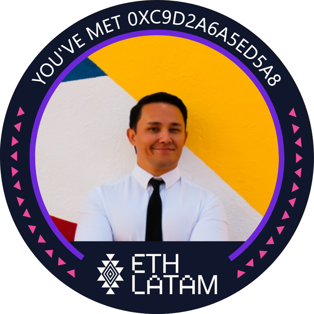 You've met 0xc9d2a6a5eD5A8 at ETHLatam '22 POAP image
