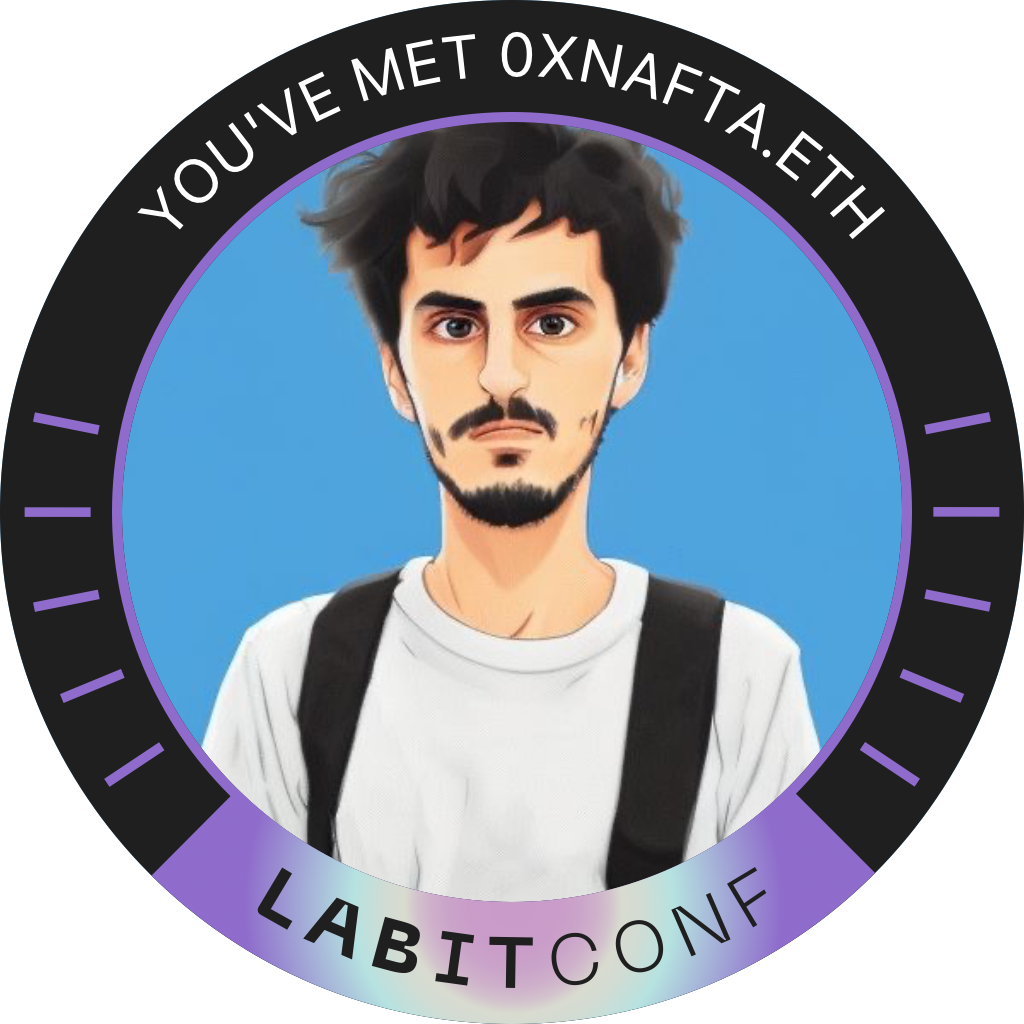 You've met 0xnafta.eth at LABITCONF '22 POAP image