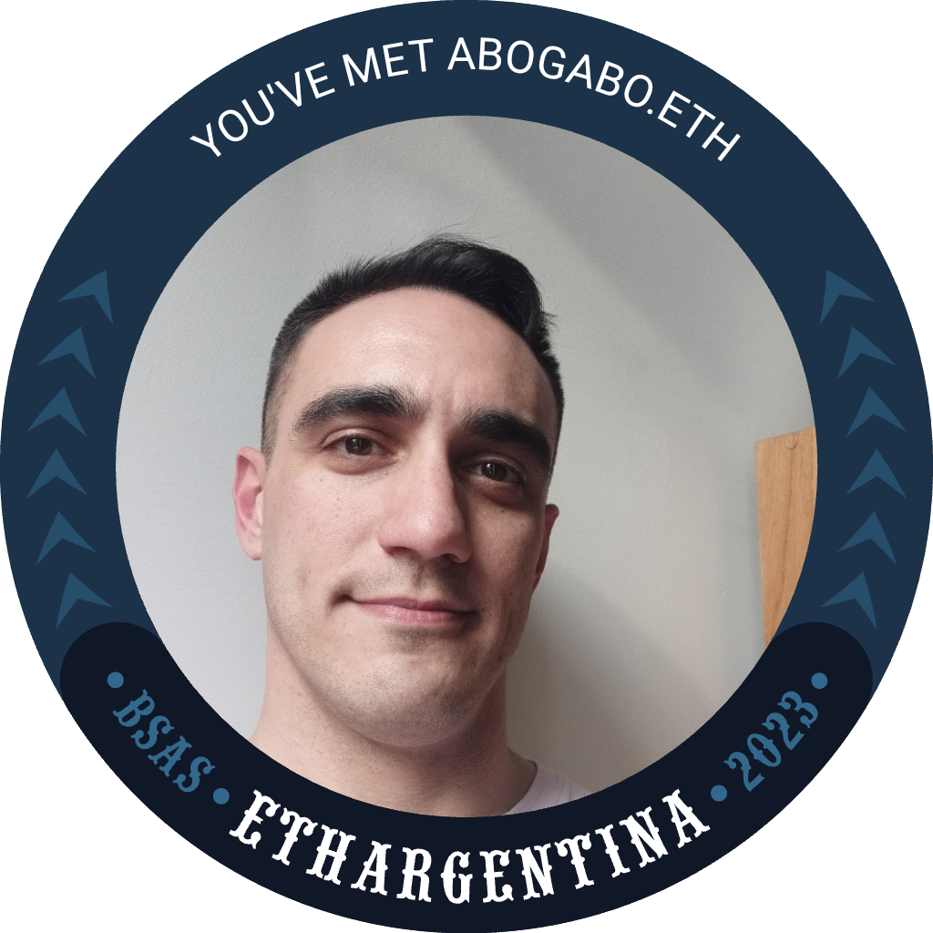 You've met abogabo.eth  at ETH Argentina 2023 POAP image