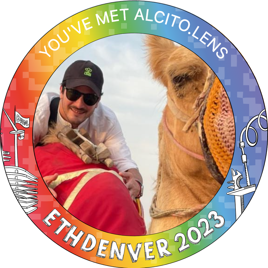 You've met alcito.lens at ETHDenver 2023 POAP image