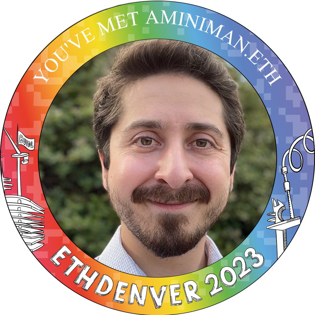 You've met aminiman.eth at ETHDenver 2023 POAP image