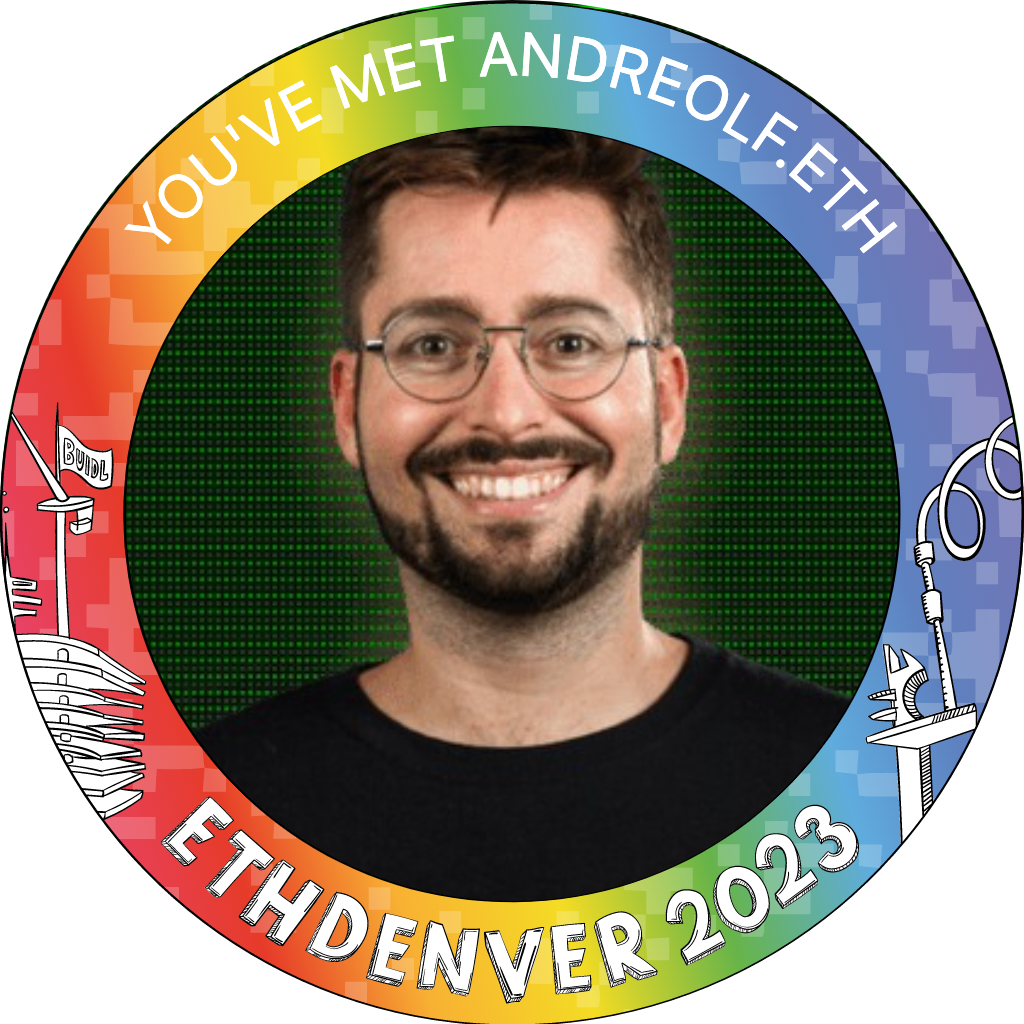 You've met andreolf.eth at ETHDenver 2023 POAP image