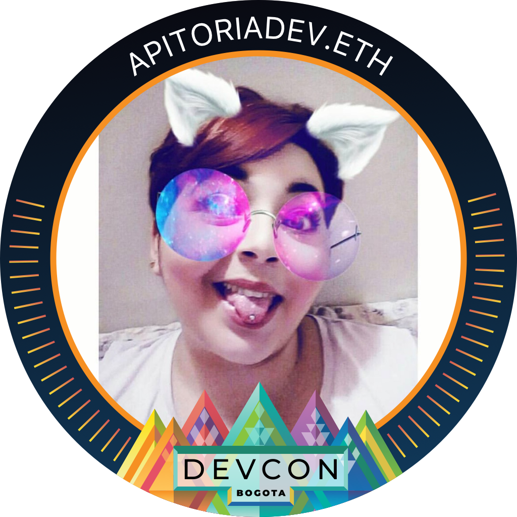 You've met apitoriadev.eth at Devcon Bogota '22 POAP image