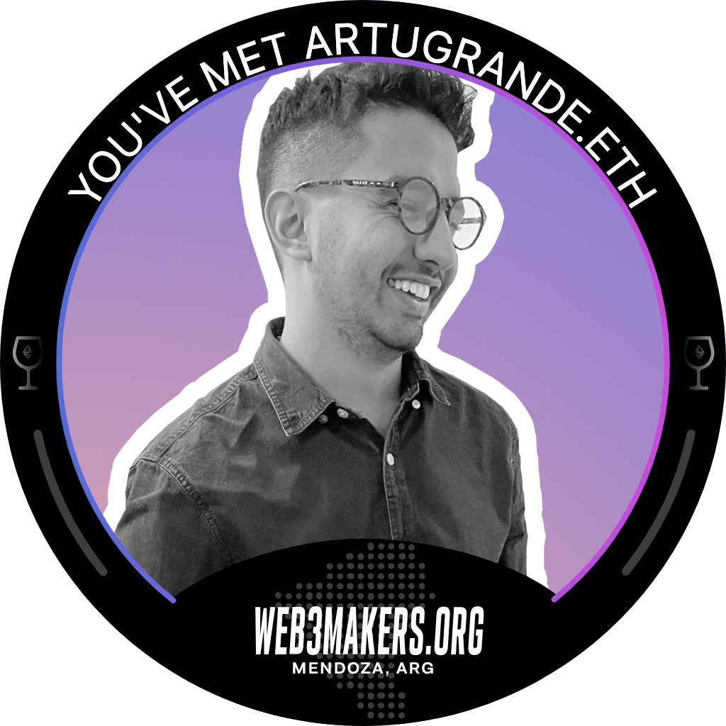 You've met artugrande.eth at WEB3MAKERS.ORG '22 POAP image
