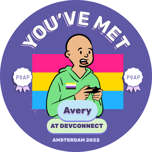 You've met Avery at Devconnect 2022 POAP image