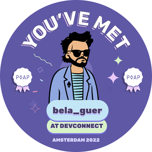 You've met Bela_Guer at Devconnect '22 POAP image