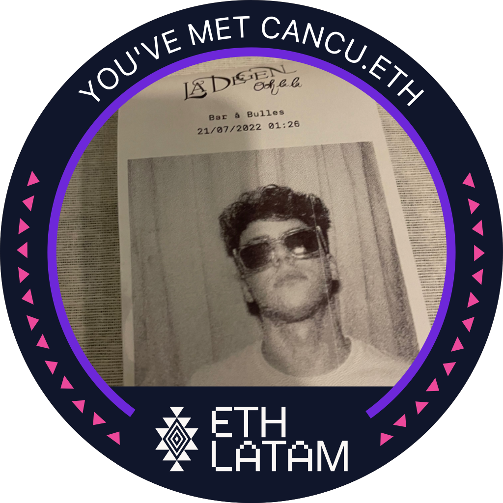 You've met cancu.eth at ETHLatam '22 POAP image