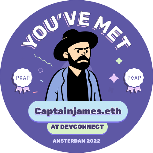You've met Captainjames.eth at Devconnect 2022 POAP image