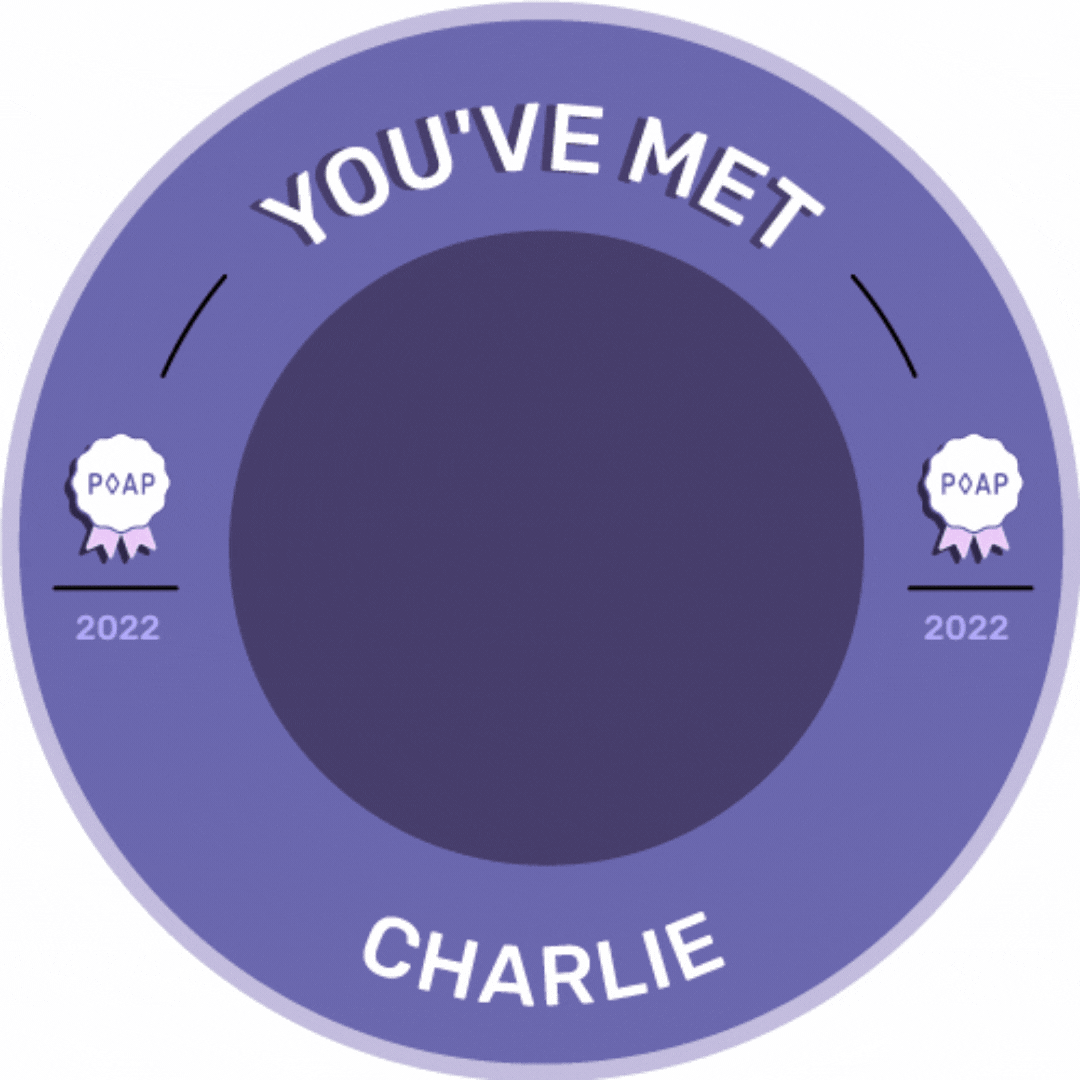 You've met Charlie in 2022 POAP image