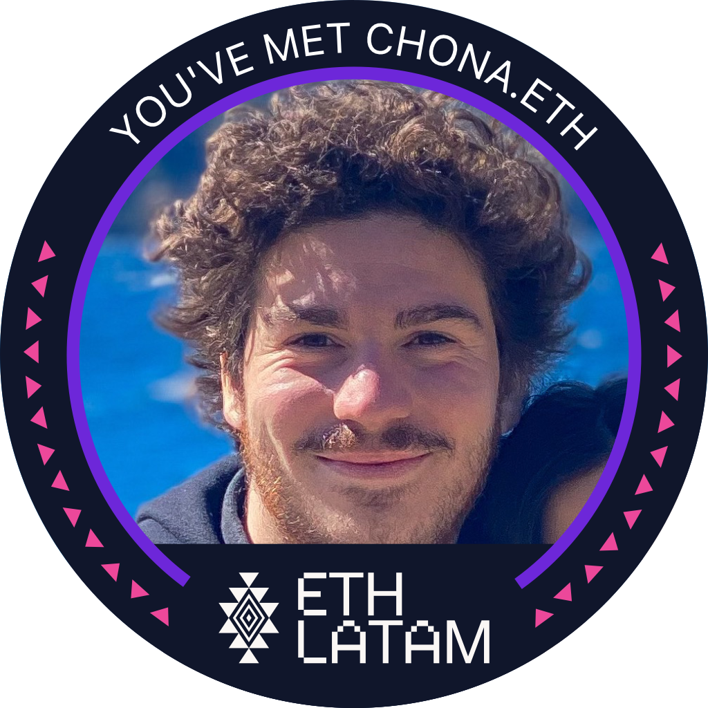 You've met chona.eth at ETHLatam '22 POAP image