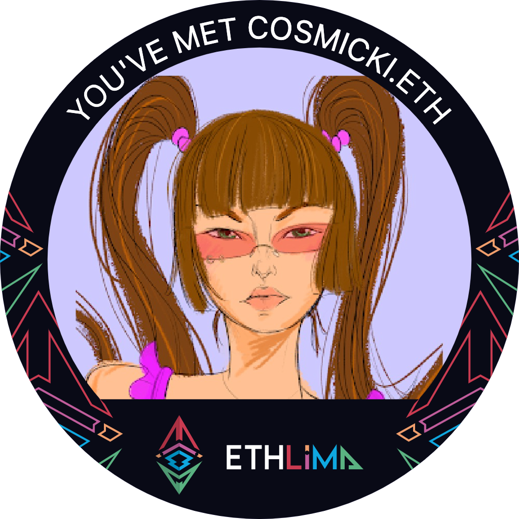 You've met CosmicKi.eth at ETHLima '22 POAP image