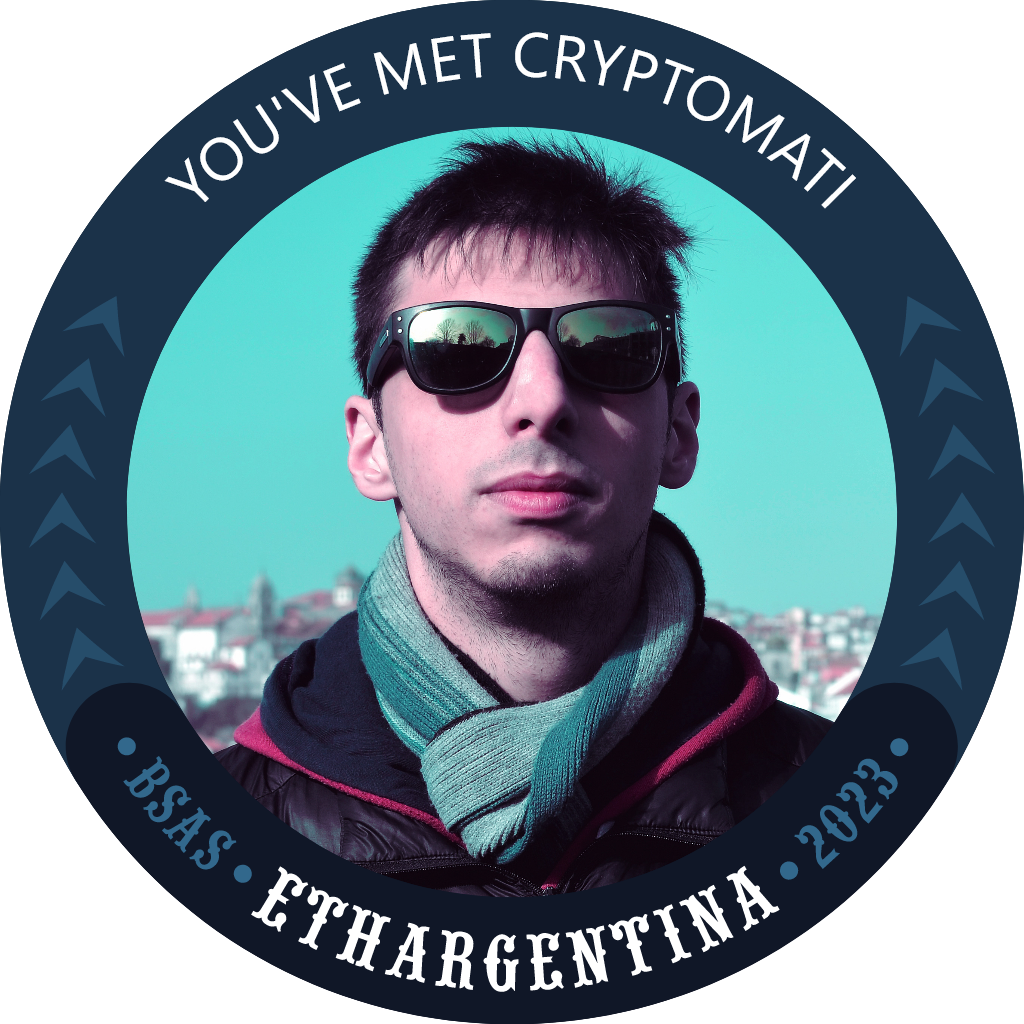 You've met cryptomati at ETH Argentina 2023 POAP image