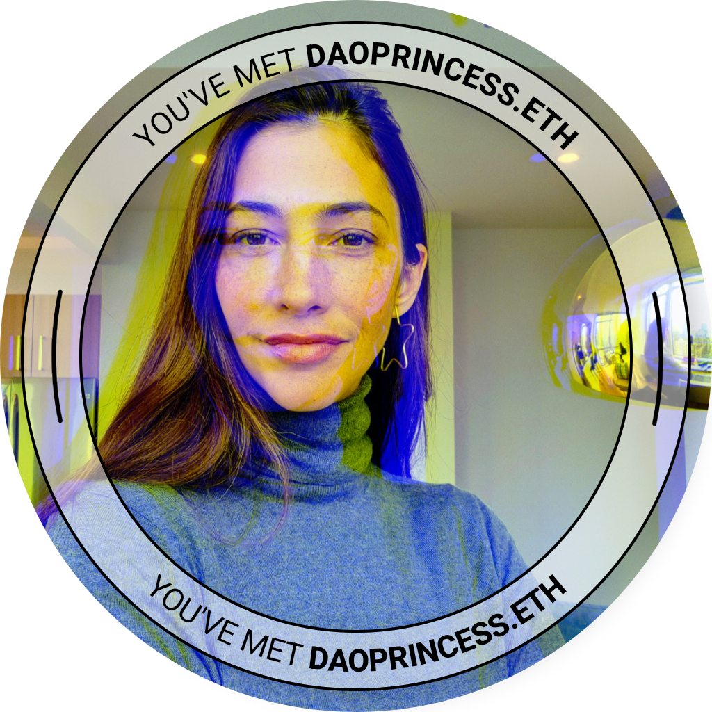 You've met DAOPrincess.eth - August 2022 POAP image
