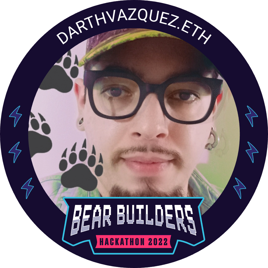 You've met darthvazquez.eth at Bear Builders '22 POAP image