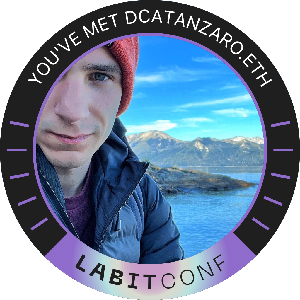 You've met dcatanzaro.eth at LABITCONF '22 POAP image